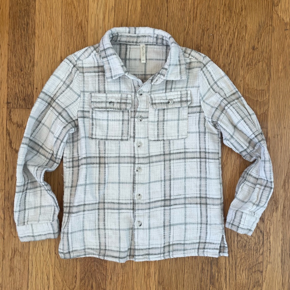 Rylee and Cru kids flannel shirt Size 8-9